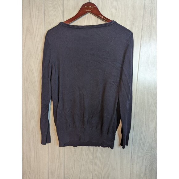 Torrid Graphic Patch Black Sweater Long Sleeve Womens Size 0X Large L - Picture 4 of 8